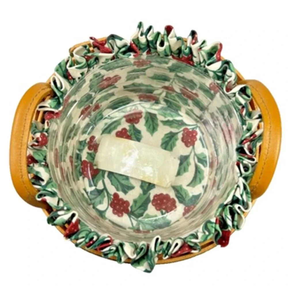 Longaberger 1999 Tree Trimming Peppermint Green Basket 1st Ed‎